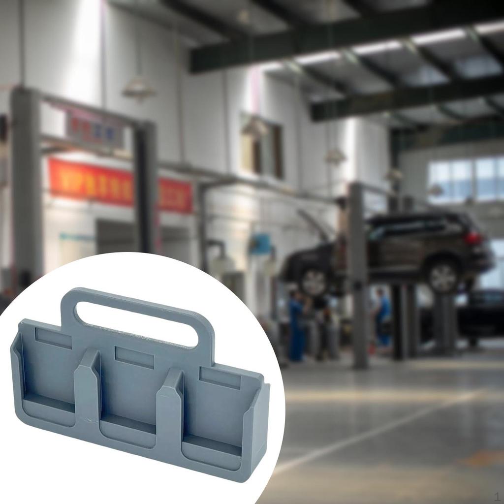 6 Slot Portable 18V Battery Rack Holder 25x6x16.5cm Sturdy for Garage Organization Accessories with