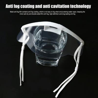 Protector Bucal Reutilizable con Pantalla Transparente y Banda Elástica para Orejas Chef de Restaurante Comida