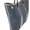 HERMES Garden File MM Bag Tote Bag Shoulder Bag Leather / Canvas Black
