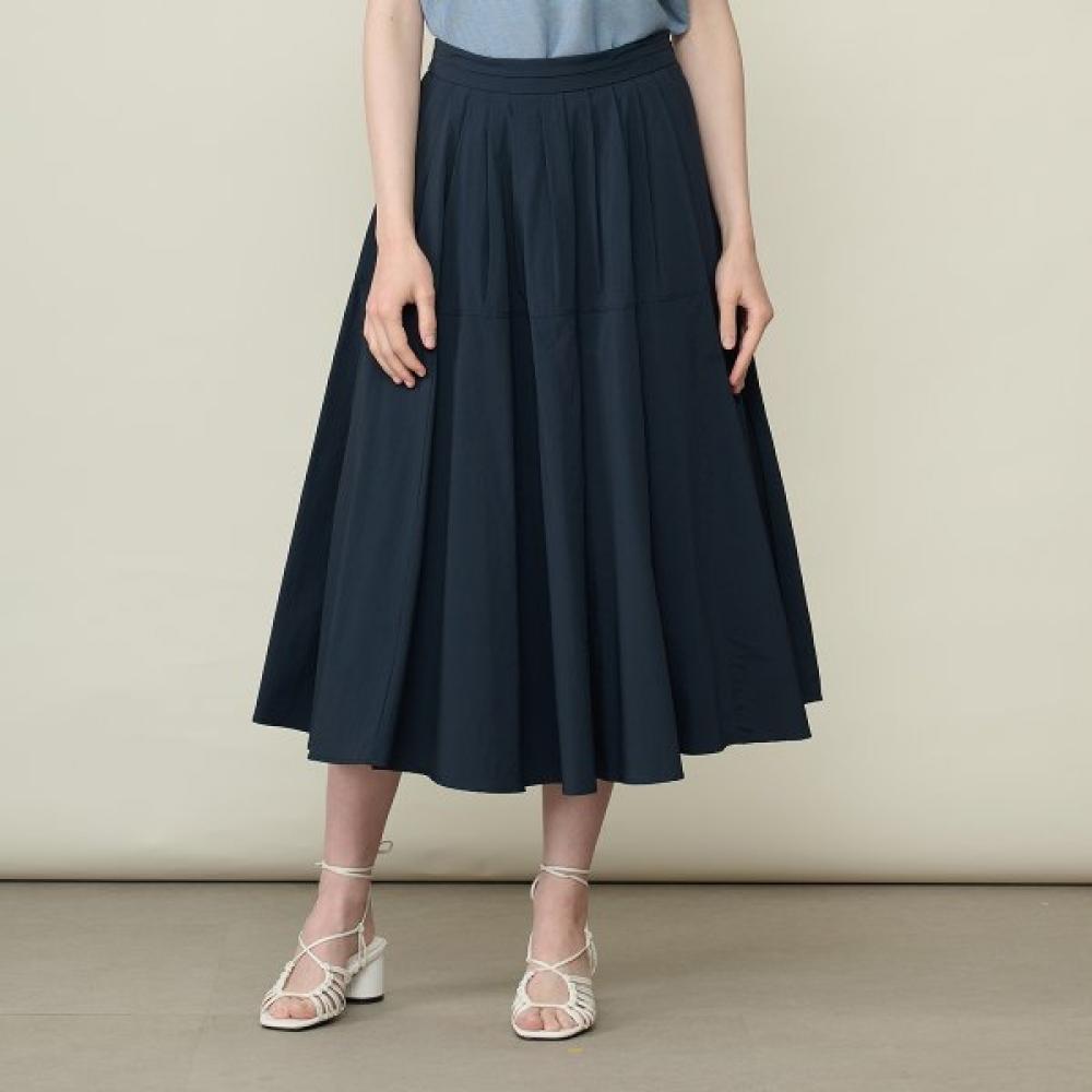 Bcbg Tuck Pleats Skirt B6m5s237 Navy (55)/55