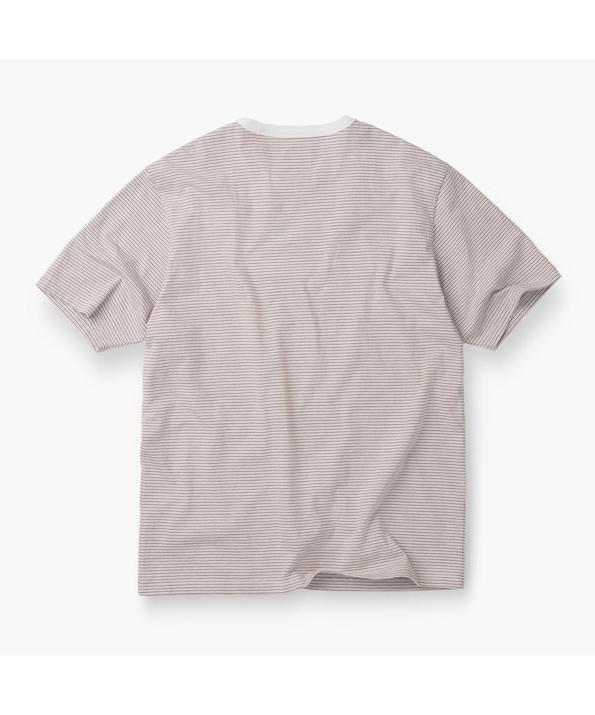 Henlikoteun Multi-Stripe Short Sleeve T-Shirt Aytam26701Orx