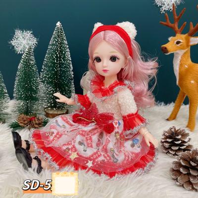 30 cm Bożonarodzeniowa lalka Bobby Zestaw lalek Dziewczyna Symulacja Księżniczka Zabawka dla dzieci Boże Narodzenie Nowy Rok Prezent