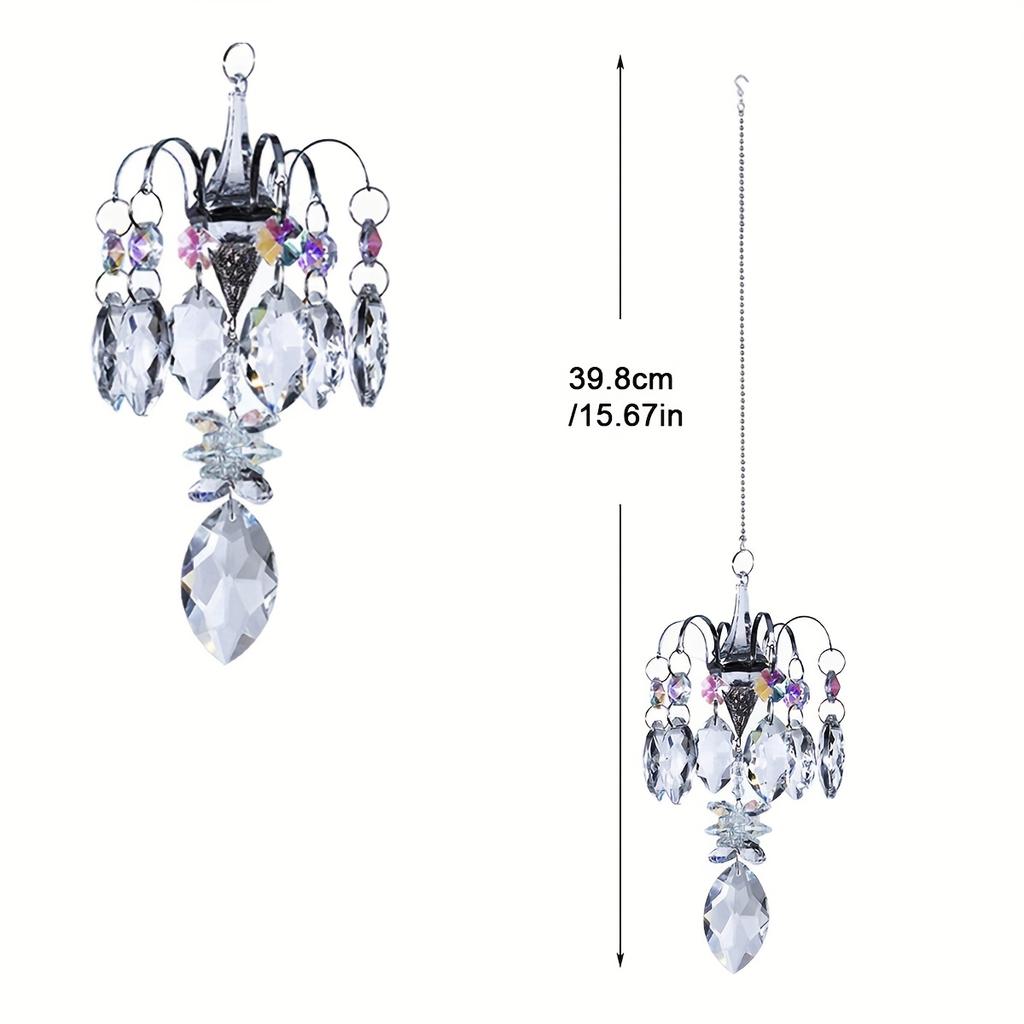 Wunderschöner Suncatcher Kristall Chakra Hängende Garten Dekoration Suncatcher Regenbogenmacher Buntglas Außen Dekoration Geschenk