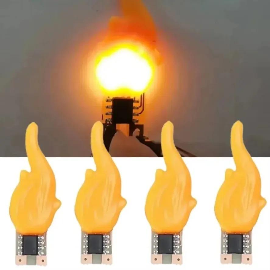 1pcs 30pcs 100pcs Led COB Flash Candles Edison Flame DC 3V-5V Warm White 2200K LED Filament Diode DIY Christmas Party Decoration