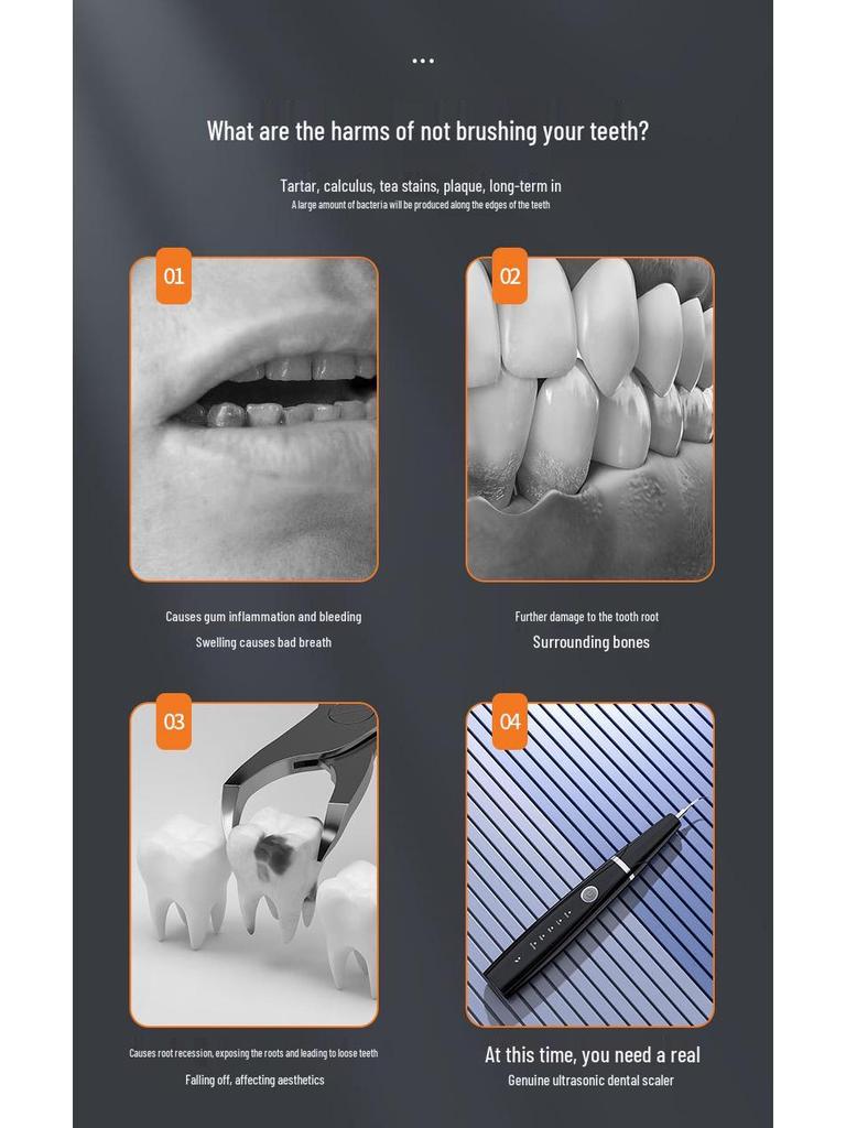 Ultrasonic Personal Teeth Whitening & Tartar Scraper Device