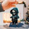 Cool Skull Rearview Mirrors Pendant Car Hanging Ornaments Car Decoration Accessories Gifts for Women Men Christmas Decoration