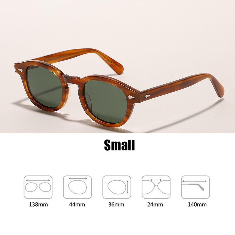 Retro Johnny Depp Sunglasses Men Women Polarized Sun Glasses Brand Vintage Acetate Frame For Male Eyeglasses Eyewear