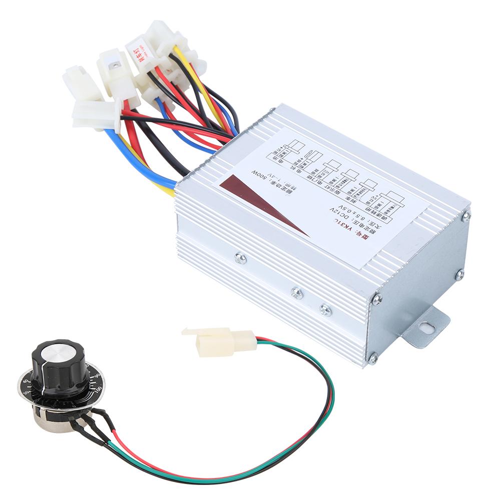 

12V 500W Brush Controller Fixed Speed Knob Switch Rotary for E Bike Scooter Motorcycle