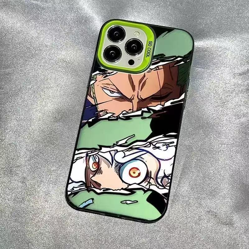 iPhone 14-17 Pro Max Luffy Zoro Energetic Phone Case - Japanese & Korean Design