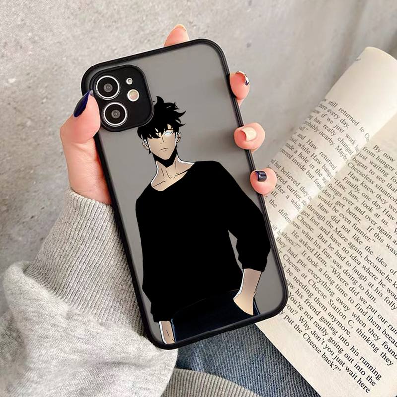 Solo Leveling Sung Jin Phone Case Matte Transparent For Iphone 7 8 11 12 Plus Mini X Xs Xr Pro Max Cover