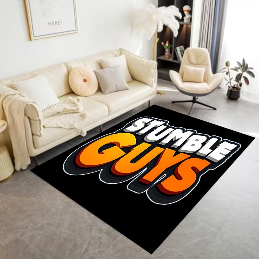 Stumble Guys: Fun Adventure Carpet Perfect for Foyer Decorate Room Playrooms Hallway Anti-slip Rug Decorate Offices Gift for Festivals