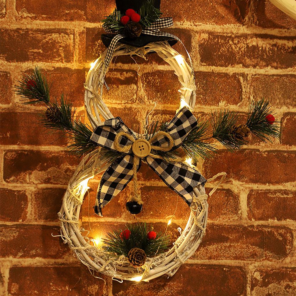 Christmas Decorations Christmas Light Decoration Vine Ring Christmas Tree Home Decoration Pendant Window Props