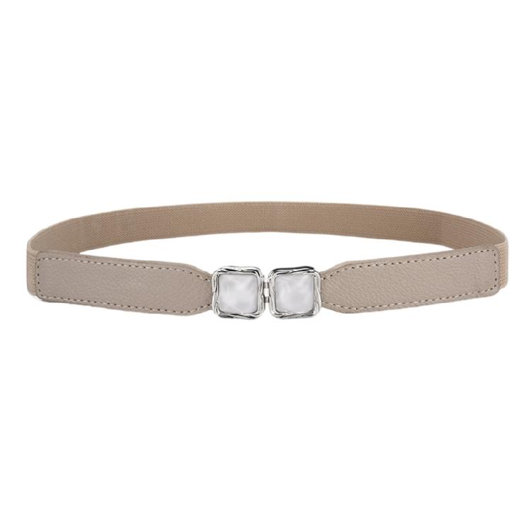 Multiuse Simple Elastic Waist Belt For Women Metal Hook Buckle Waistband For Everyday Wear Casual Outfit All Matching