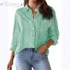 JPNTKY Women's Fashion Casual  Long Sleeve POLO Neck Blouses & Shirts Unique Design