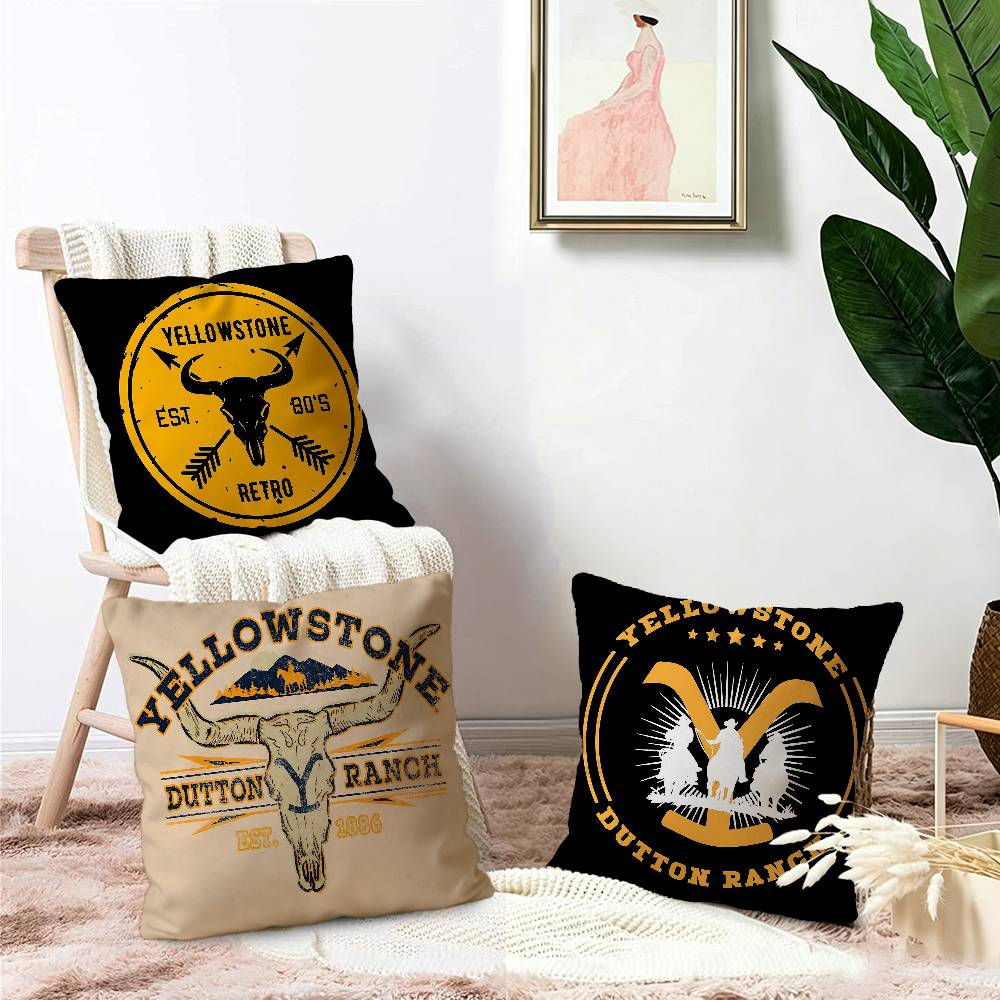 Y-Yellowstone D-Dutton Ranch Personalized picture text home decorative pillows Household Gifts 45x45cm