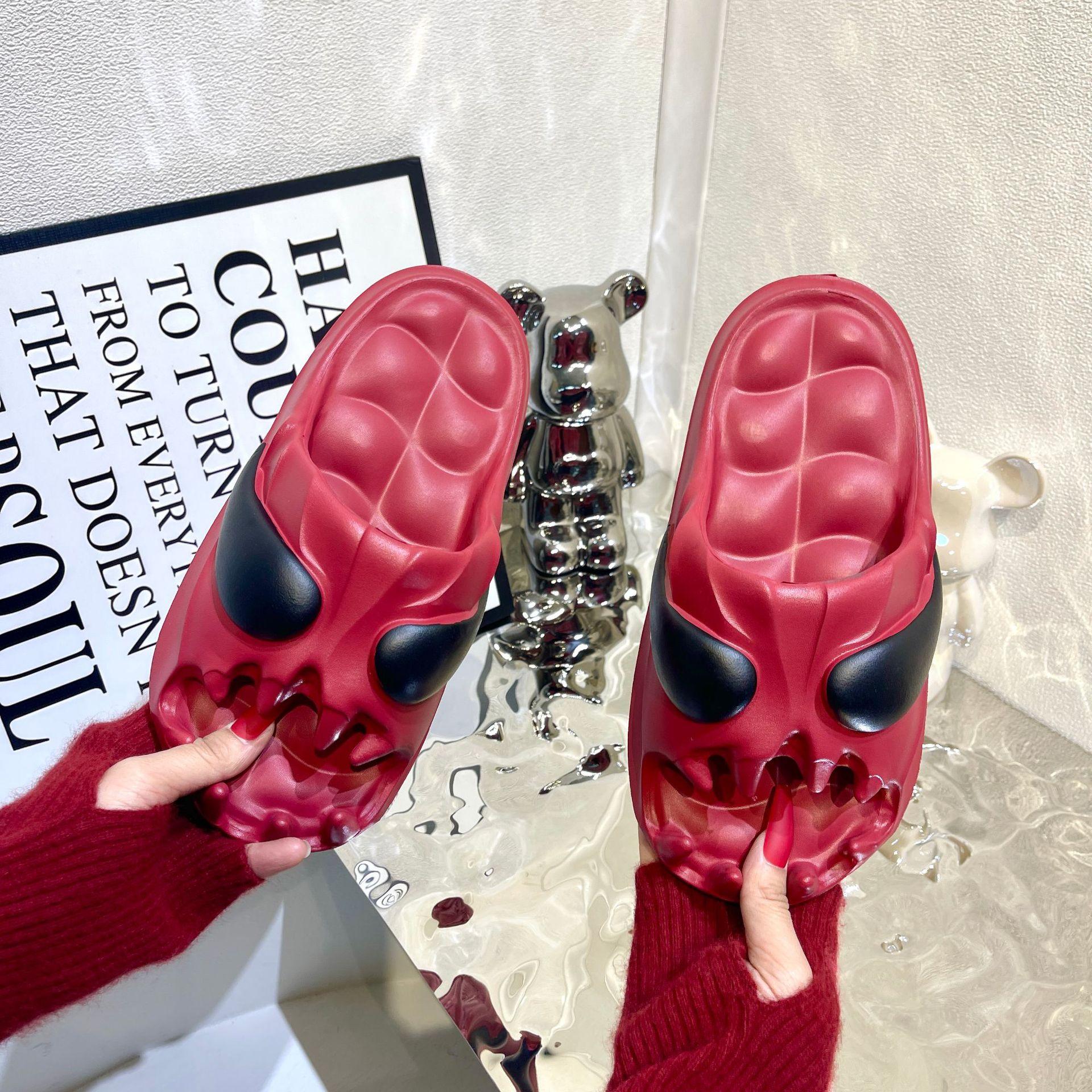 

Fashion Women Fashion Slippers Summer Flat Lightweight EVA Home Anti-slip Thick Soles Slippers Comfort Couples Indoor Breathable Slides 36-37 бордовый