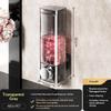 2Pcs Wall Mounted Soap Dispenser With No Need For Drilling Installation, Bathroom And Kitchen Storage Organizer, Easy To Install