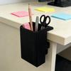 Desk Edge Clip On Pen Holder ABS Plastic Stationery Organizer for Pencils Scissors Rulers Office Home School Use Space Saving