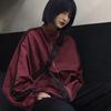 Oversize Jacken Damen Harajuku Sonnenschutz Koreanischer Windbreaker Jacke Mantel Reißverschluss Streetwear Frühling Herbst Oberbekleidung