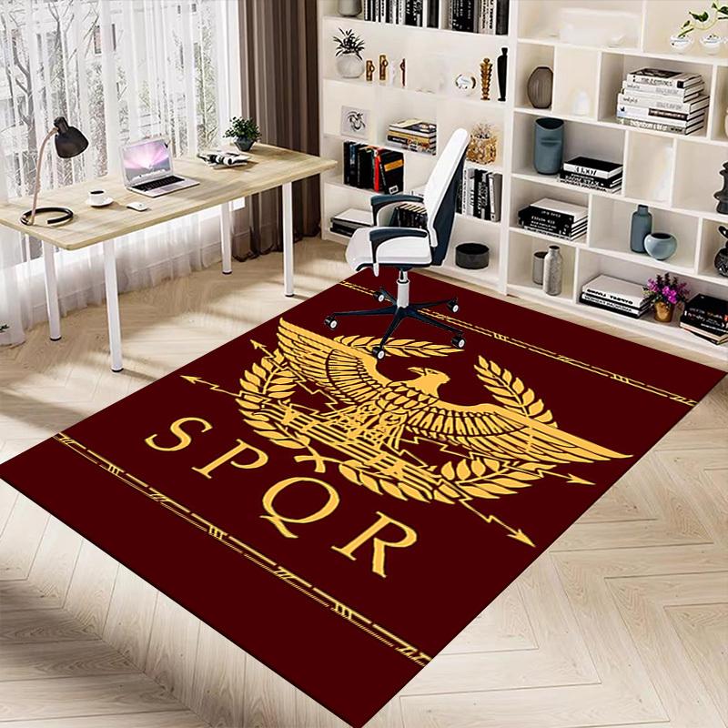 1pc Eagle SPQR Carpet, Office Rug Outdoor Mat Home Decor Area Carpet Festival