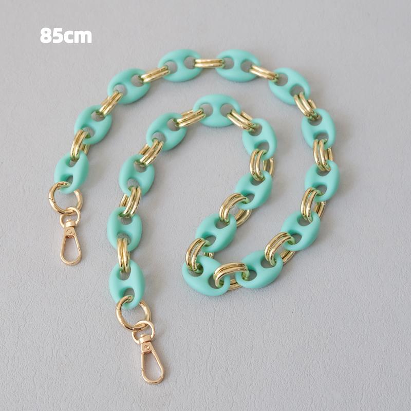 New Fashion Woman Bag Accessory Detachable Candy Matte Acrylic Chain Cute Acrylic Luxury Strap Women Bag Shoulder Handle Chain
