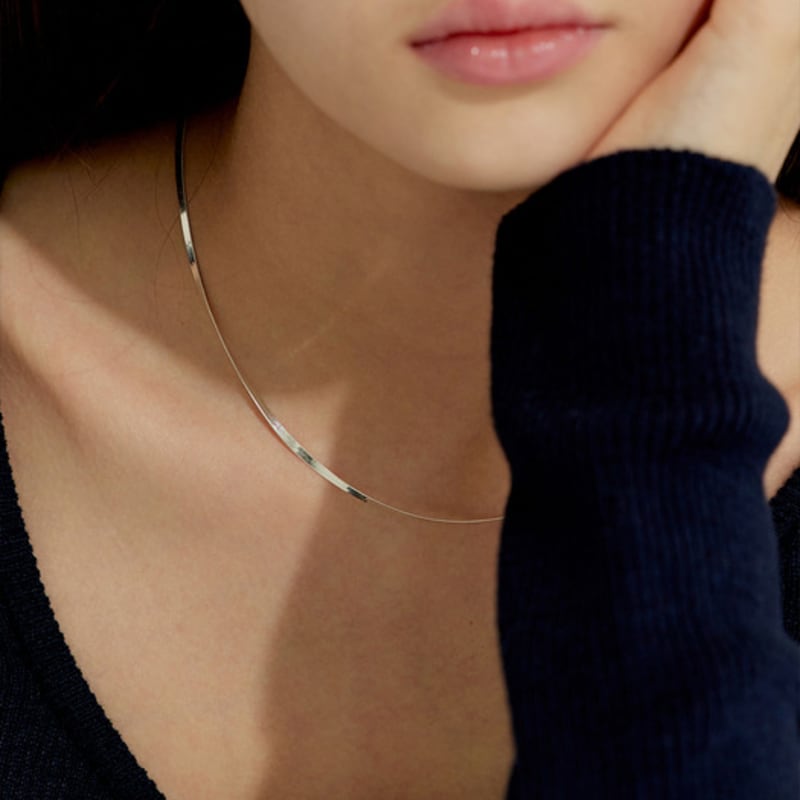 murmur [925silver]Chic snake chain necklace