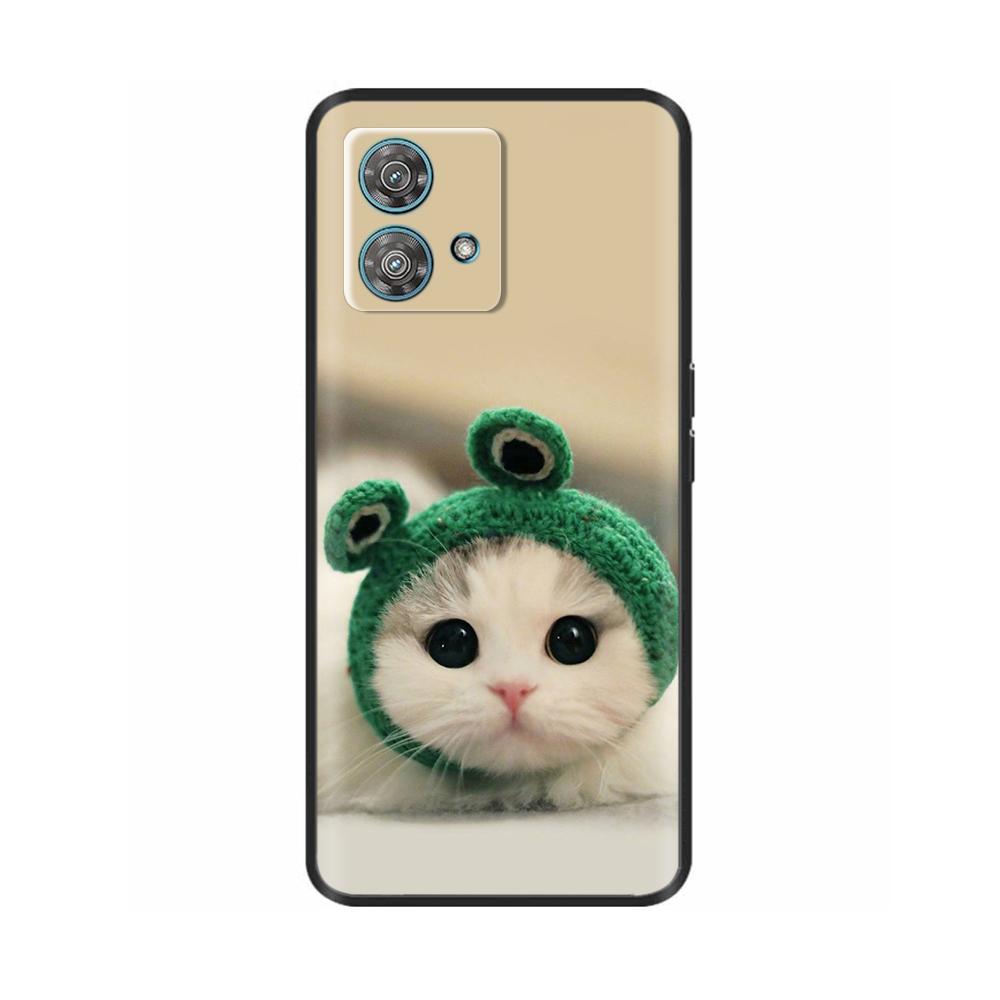 For Motorola Moto Edge 40 Neo Case Soft Silicone Flower Phone Back Cover For Motorola Edge 40 5G Cases Edge40 Neo Coque Fundas