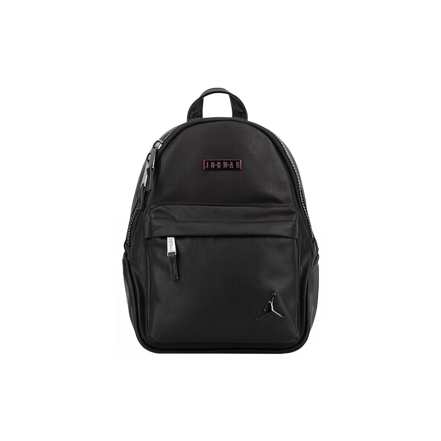 Jordan Solid Color Sports Commuter Fabric Backpack Medium Unisex Backpacks Black HA5510-010 Black,Medium
