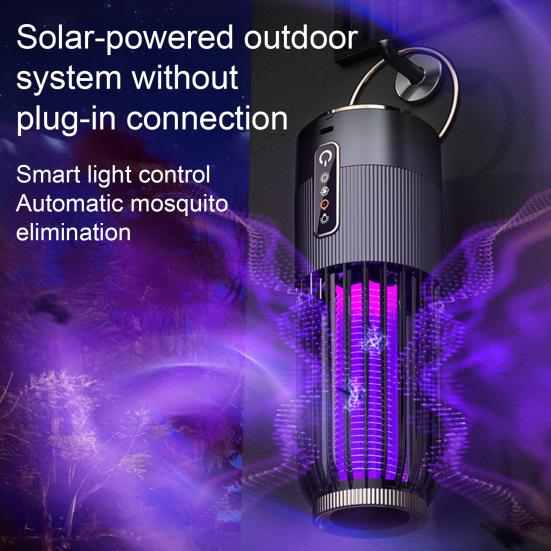 Mosquito Killers Lamp Powerful Thunder Shock Mosquito Killers with 365nm UV Light Bionic Trap USB Rechargeable Portable Mosquito Repellent for Indoor