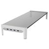 Tempered Glass Computer Monitor Stand with Fast Charging USB Multifunctional Monitor Desk 40kg Weight Laptop Desk Desktop Improves Port, Stand, Stand,