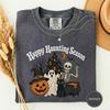 Happy Haunting Season Shirt, Retro Halloween Shirt, Spooky Season Gift, Vintage Fall Tee, Autumn Shirt, Cozy Fall Gift, Cute Autumn Tee