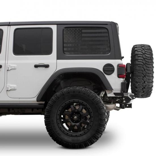 2X Rear Window Decal Decoration Sticker N Flag For 2018+ Jeep Wrangler JL