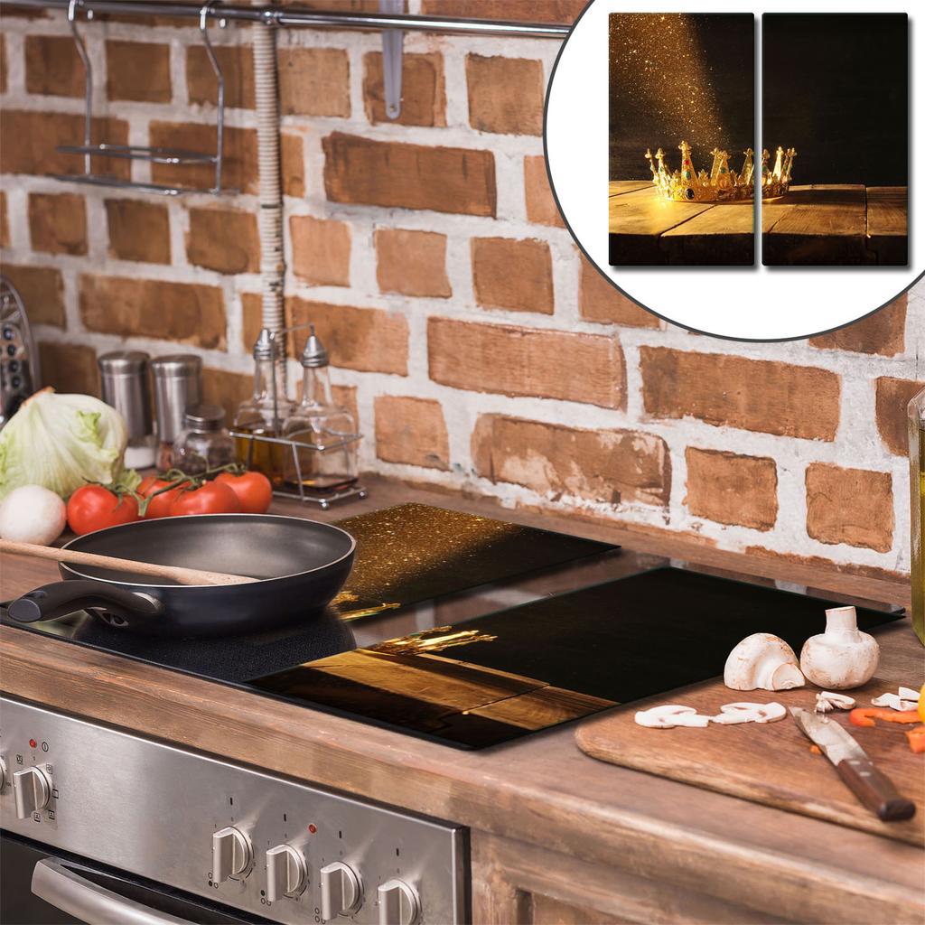 Tagliere in Vetro 2X 30X52 Nero