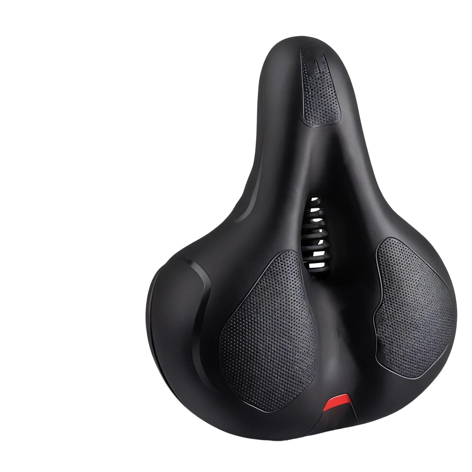 

Bike Saddle, Comfortable Seat Cushion for Men Women with Absorbing Ball Memory Foam, Soft Seat with Reflective Tape for Out One Size красный