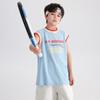 Boys Color Block Sleeveless Sport T-Shirt Loose Fit Tank Top Kids