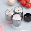 Stainless Steel Salt Shaker with Dust Cover Condiment Jar Mini Seasoning Bottle  Kitchen