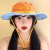 Color Matching Fisherman Cap Sun Protection Sun Hat Retro Hiking Caps  Summer
