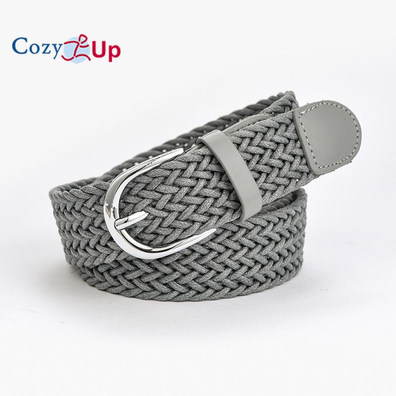 Twist Wax Rope Ladies Belt Retro Jeans Belt Dress Pin Buckle Belt