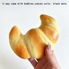 Squishy Croissant Knetspielzeug Langsam aufsteigend Sensorische Stressabbau-Spielzeuge Weiches Simulationsbrot Fidget Spielzeug Für Erwachsene Anti-Angst