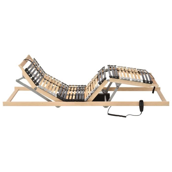 VidaXL Electric Slat Base with 42 Slats 7 Zones Bed Base Bed Frame Slatted Bedroom Home 321829
