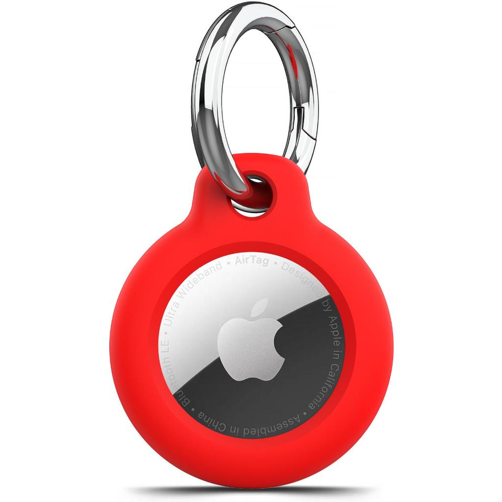 AirTag2 Hard PC Sleutelhangerhoes met Anti-Verlies Gesp voor Apple Tracker.