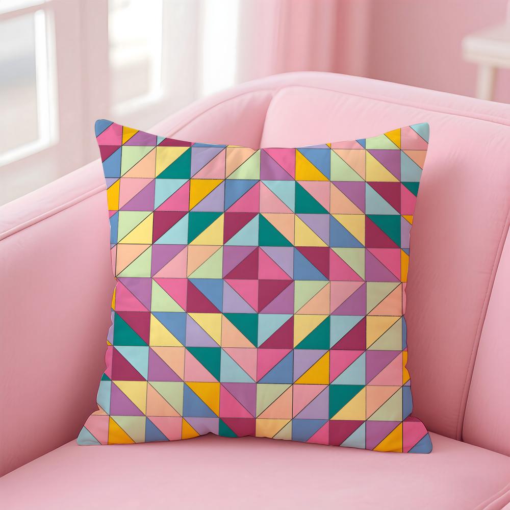Woven Patterns Cushion Cover Comfortable Reversible Pillow Cover Ideal for Car Sofa Bedroom Beyond