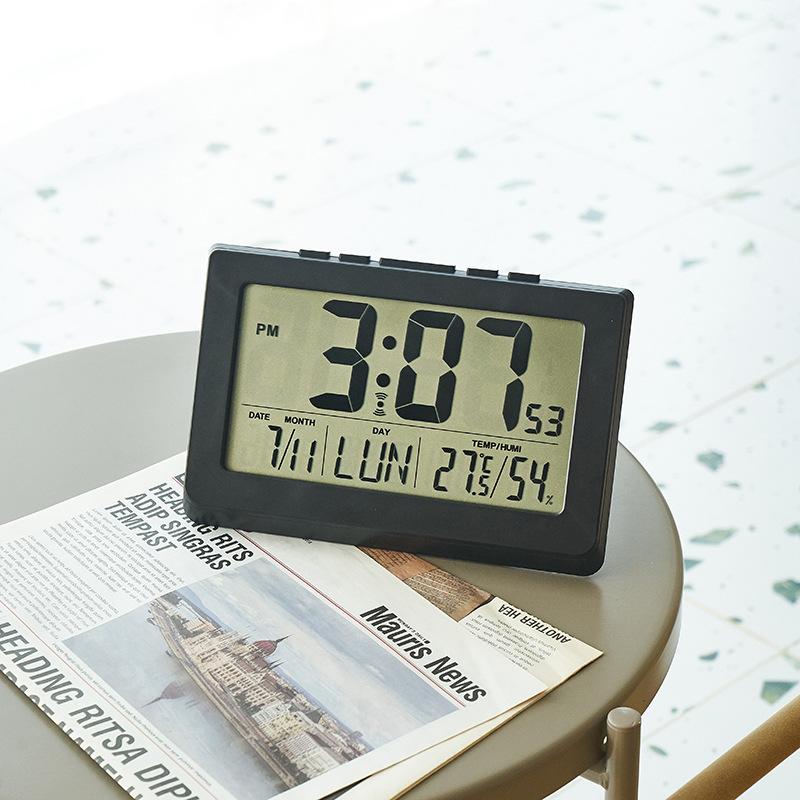 Simple Large Screen Modern and Fashionable Electronic Wall Clock Bedroom Alarm Clock Bedside Clock Can Be Hung or Stand Up Electronic Clock