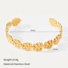 Stainless Steel Open Bangle,Ins-style,Versatile,Wheat Ear Design,Light Luxury Stainless Steel Jewelry,fashion Jewelry Bangles
