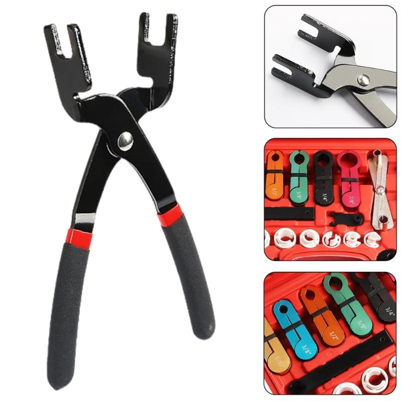 Universal 24Pcs Auto AC Repair Tool Oil Line Disconnect Tool For AC Oil & Transmission Systems Pipe Extraction