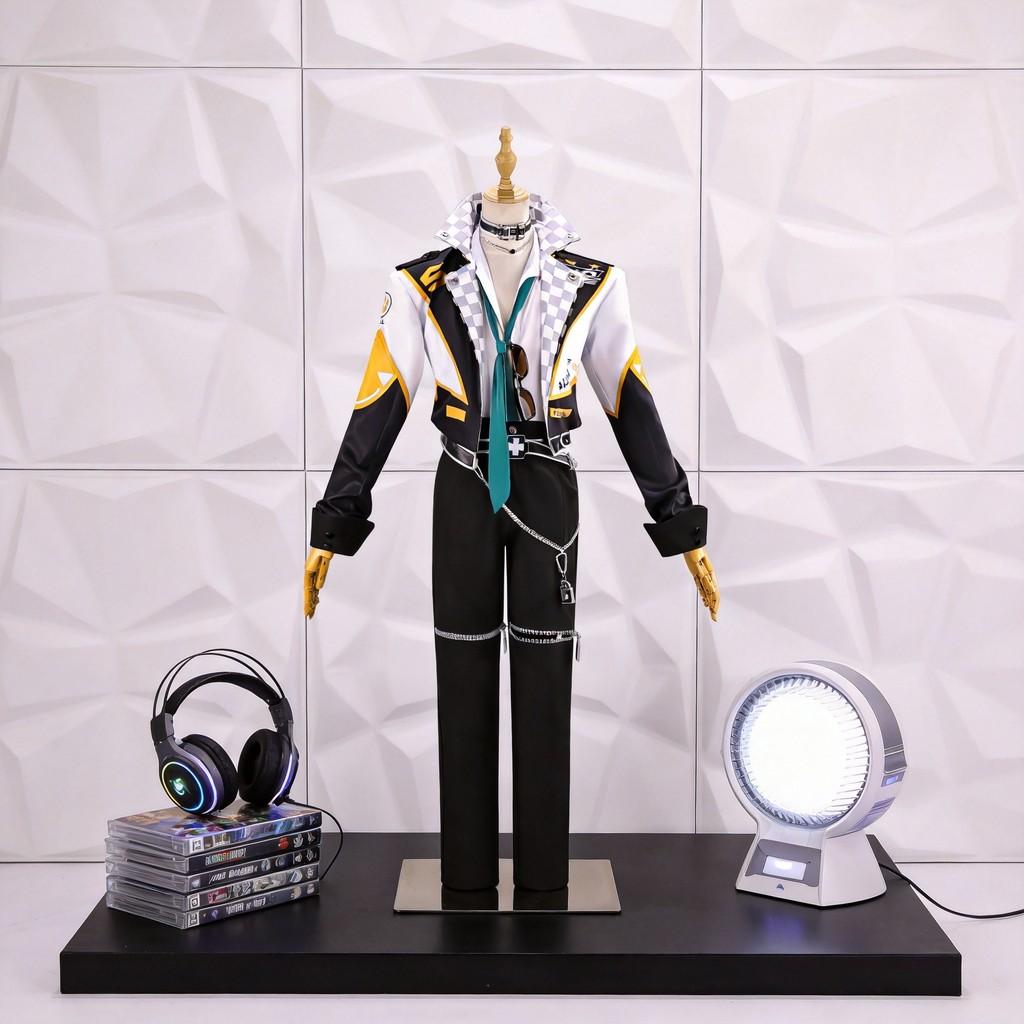 Identity V Knight Air Force Cosplay Attire With Breathable Polyester For Fan Events