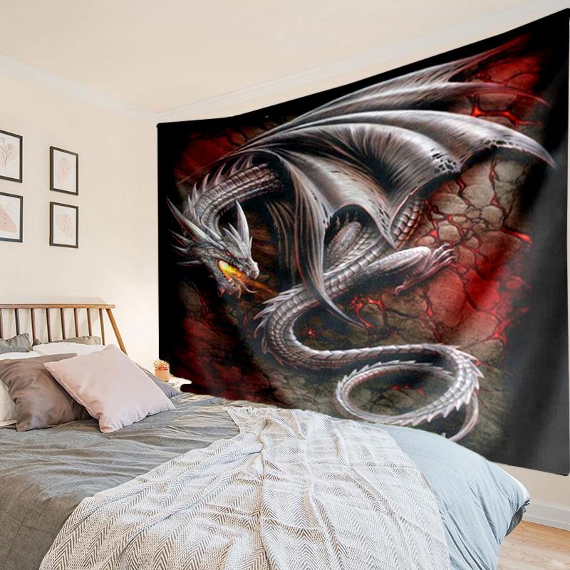 Mythical Dragon Flight Tapestry Room Decoration Wall Hanging for Living Room Bedroom, dormitory, Birthday and Christmas gifts