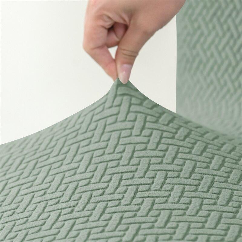 Jacquard-Barstuhlbezug, kurze Rückenlehne, Sitzbezüge für Barhocker, Schonbezüge für Hotelbankette, Esszimmer, kleine Stuhlhülle, einfarbig