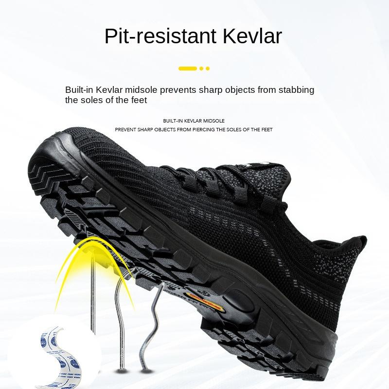 Labor Insurance Shoes Men's Electrical Insulating Shoes Lightweight and Breathable Wear-resistant Anti-smashing Anti-piercing Safety Shoes