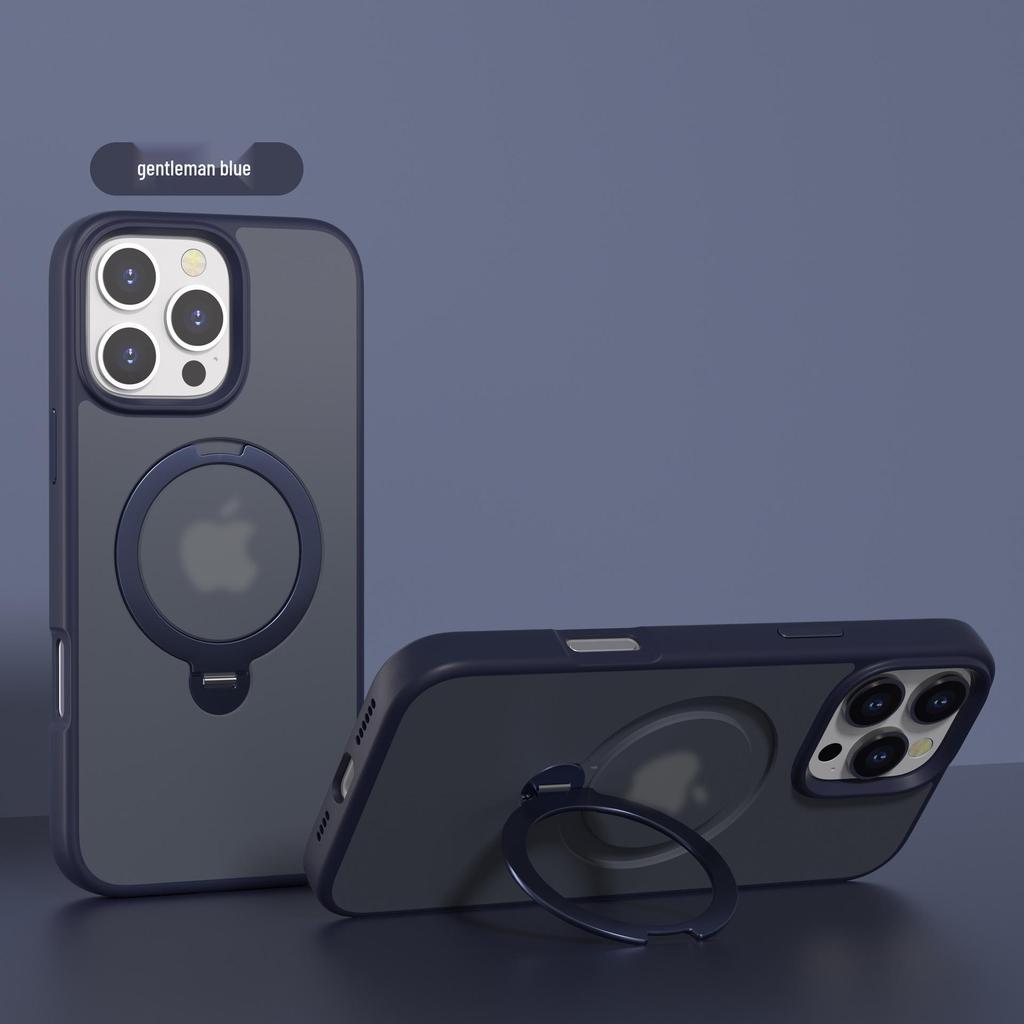 iPhone 16 Pro Max Rotating Magnetic Protective Case with 360° Bracket